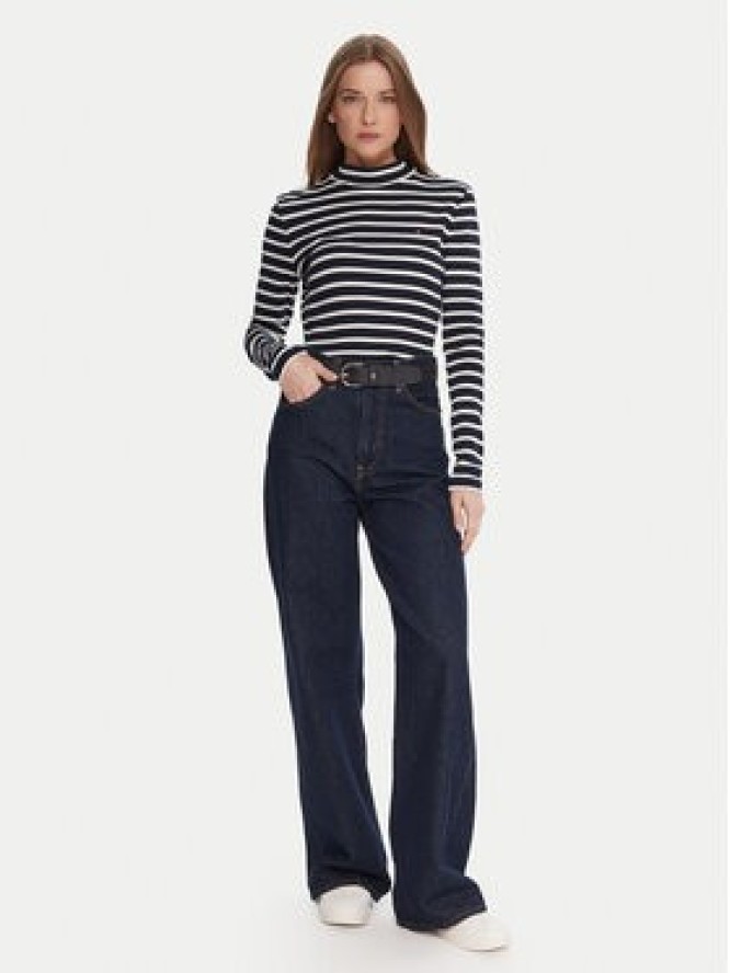 Tommy Hilfiger Bluzka WW0WW47307 Granatowy Slim Fit