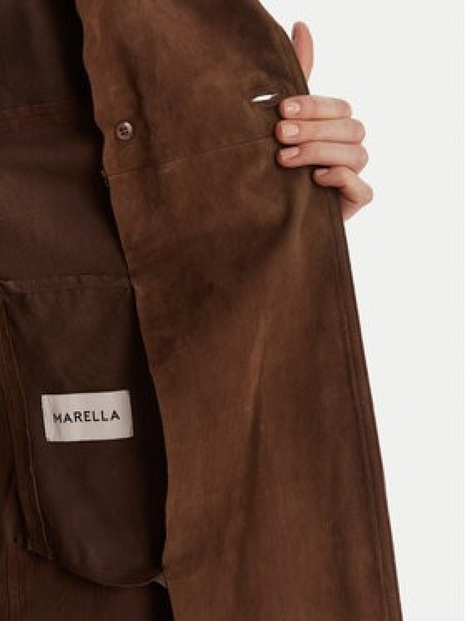 Marella Płaszcz przejściowy Oblare 2613441091 Brązowy Regular Fit