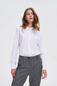Koszula z kołnierzykiem biała