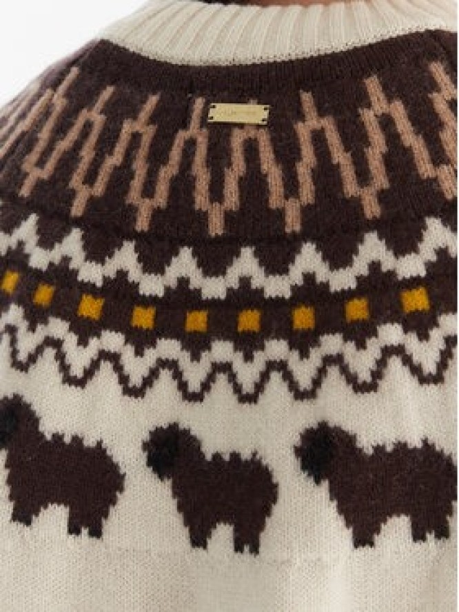 Hunter Sweter Ashie HARW0074251 Beżowy Regular Fit