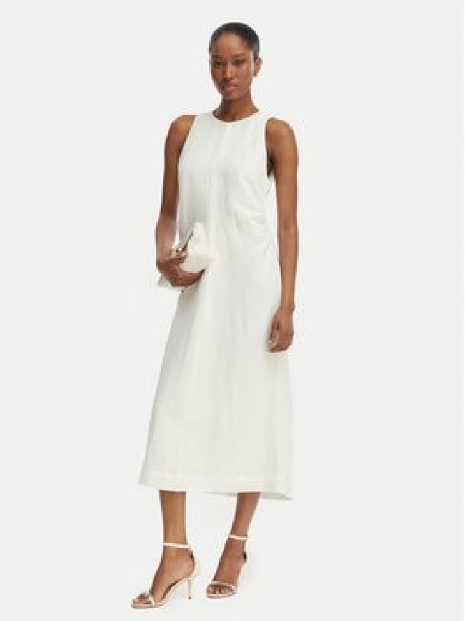 BOSS Sukienka letnia C_Delinna 50559243 Écru Regular Fit