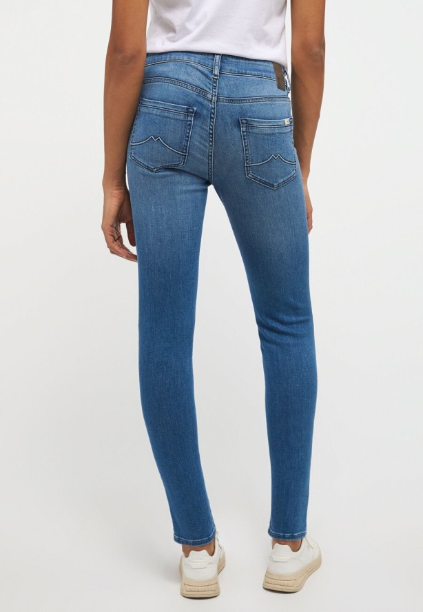 MUSTANG SHELBY SKINNY DAMSKIE SPODNIE JEANSOWE JEANSY DŻINSY DENIM BLUE 1013581 5000 502