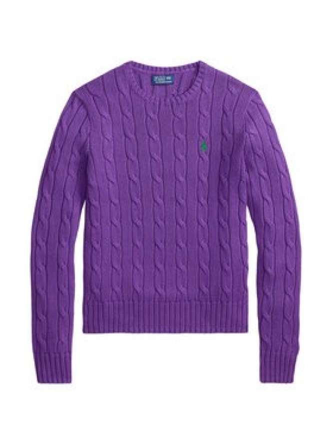 Polo Ralph Lauren Sweter 211971869503 Fioletowy Slim Fit