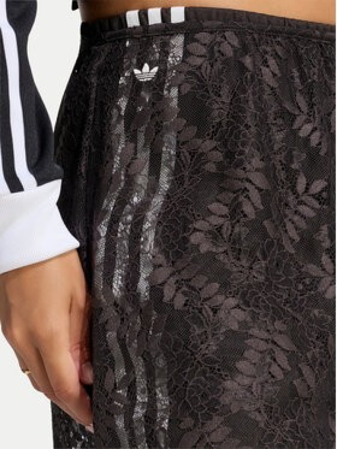 adidas Spodnie dresowe 2In1 Firebird Loose Track Trousers With Lace Skirt LG4275 Brązowy Relaxed Fit