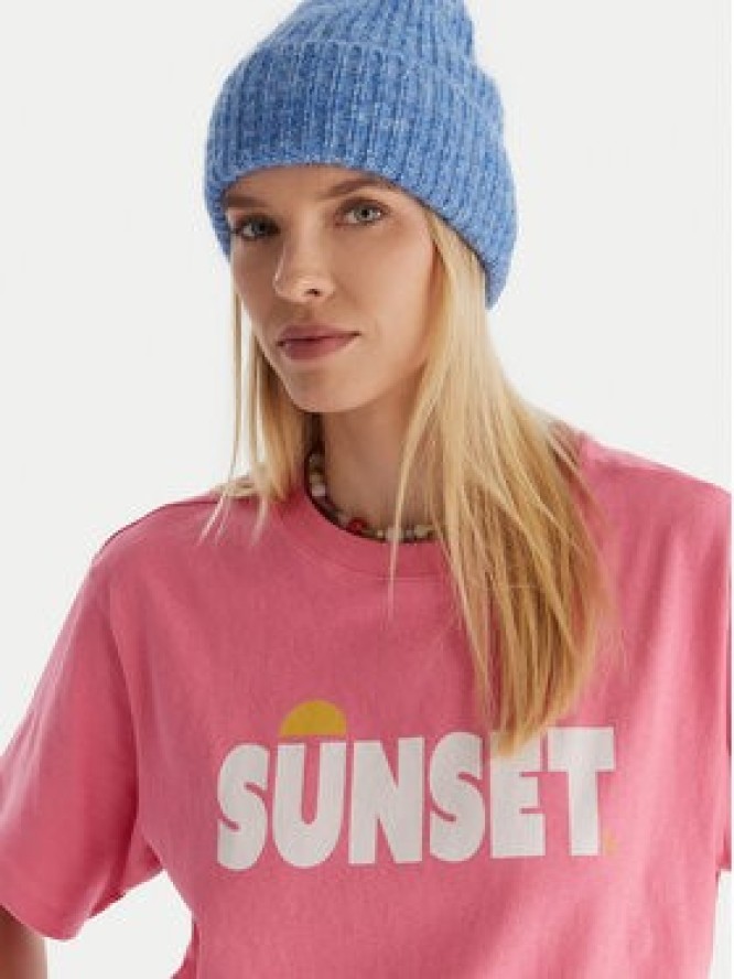 Roxy T-Shirt Sunnyoversize Easy ERJZT06033 Różowy Oversize
