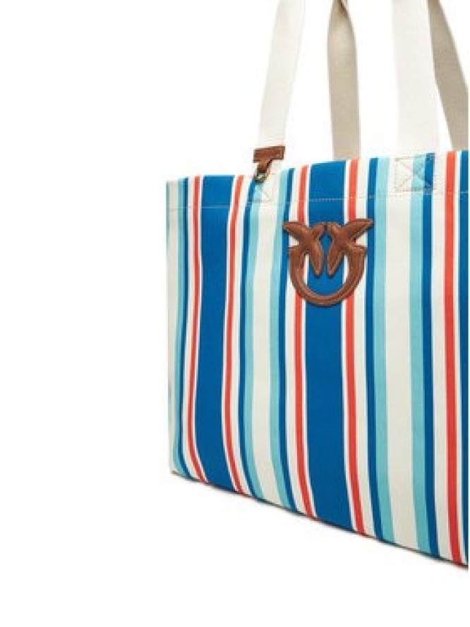 PINKO Torebka Shopping Bag Extra PE 25 PLTT 104754 A2G5 Niebieski