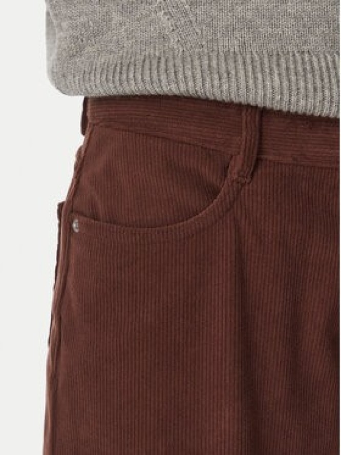 HUGO Spodnie materiałowe Hidami-1-W_B 50569803 Brązowy ciemny Relaxed Fit