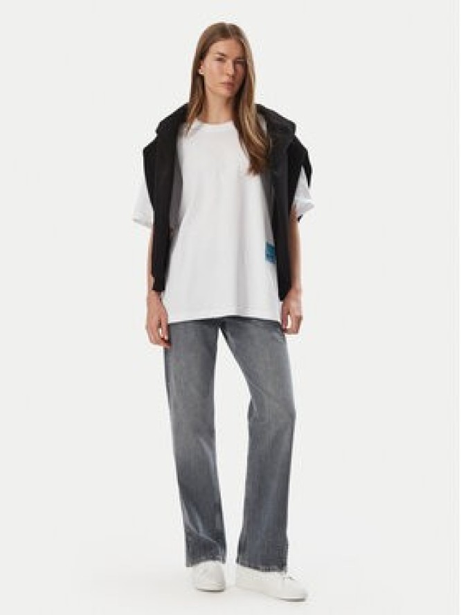Karl Lagerfeld Jeans T-Shirt B4W17076 Biały Relaxed Fit