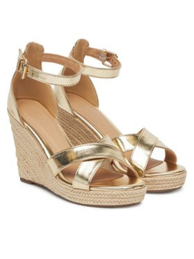 ONLY Shoes Espadryle Onlamelia-18 Pu Foil Wedge 15335554 Złoty