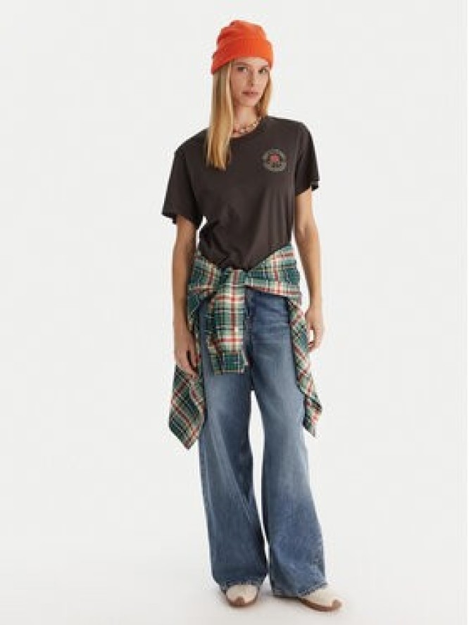 RVCA T-Shirt EVJZT00166 Czarny Regular Fit