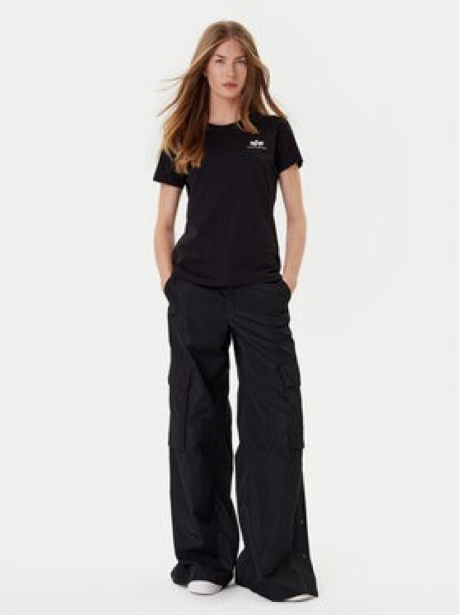 Alpha Industries T-Shirt Basic T Small Logo 196054 Czarny Regular Fit