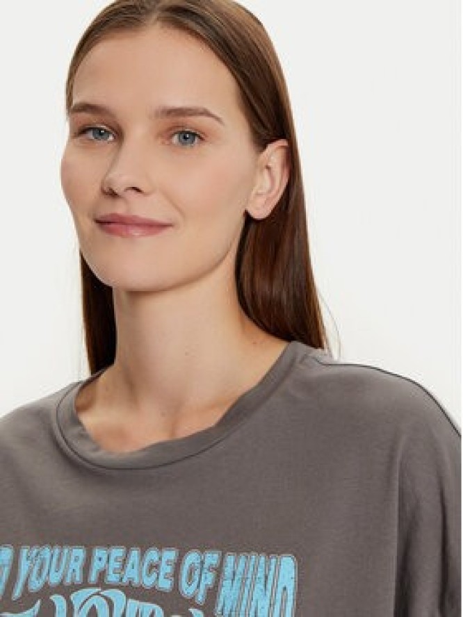 Noisy May T-Shirt Ida 27033306 Szary Loose Fit