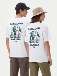 The North Face T-Shirt NF0A8JAA Biały Relaxed Fit