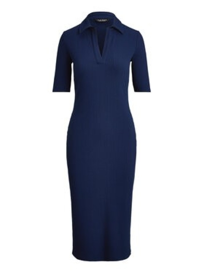 LAUREN RALPH LAUREN Sukienka dzianinowa 200973609002 Granatowy Slim Fit