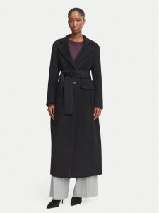 Marella Płaszcz wełniany Ovatta 2623016132 Czarny Regular Fit
