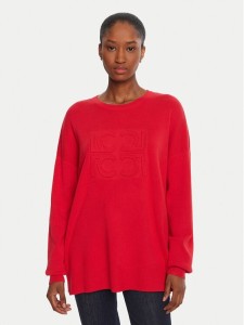 LOLA CASADEMUNT Sweter LF2511004 Czerwony Loose Fit