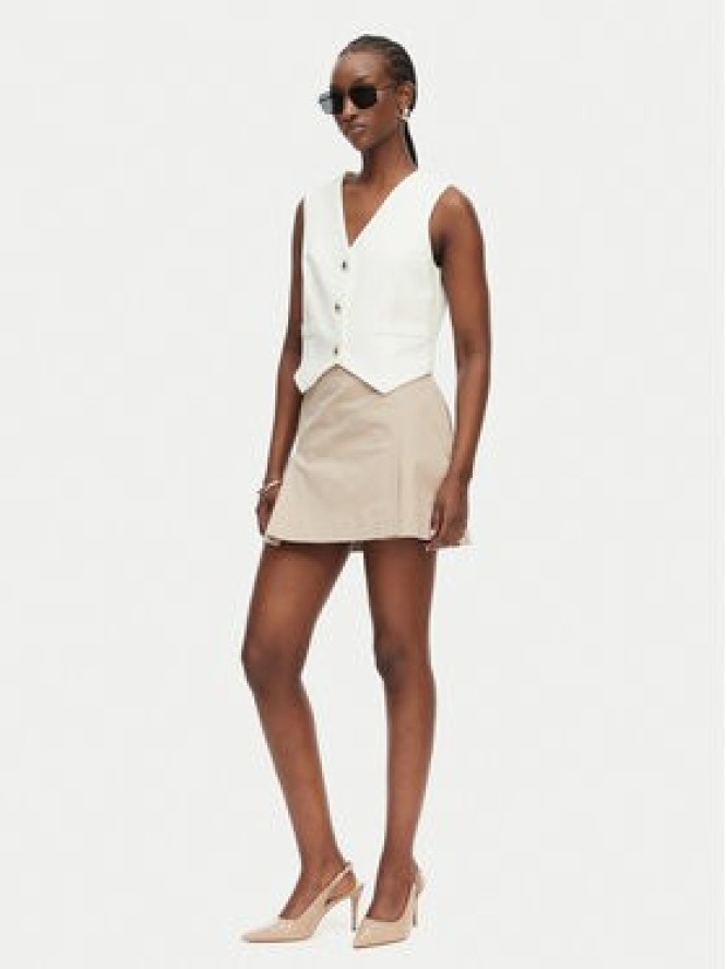 Tommy Hilfiger Spódnica mini WW0WW49649 Beżowy Regular Fit