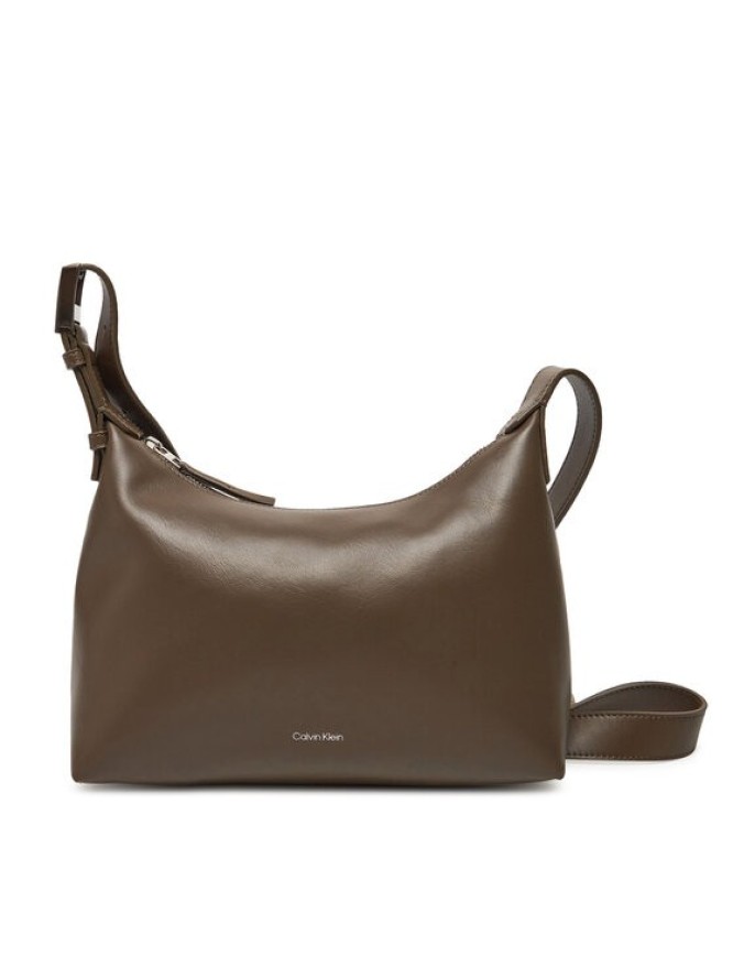 Calvin Klein Torebka Hardware Strap Medium Crossbody K60K613028 Brązowy