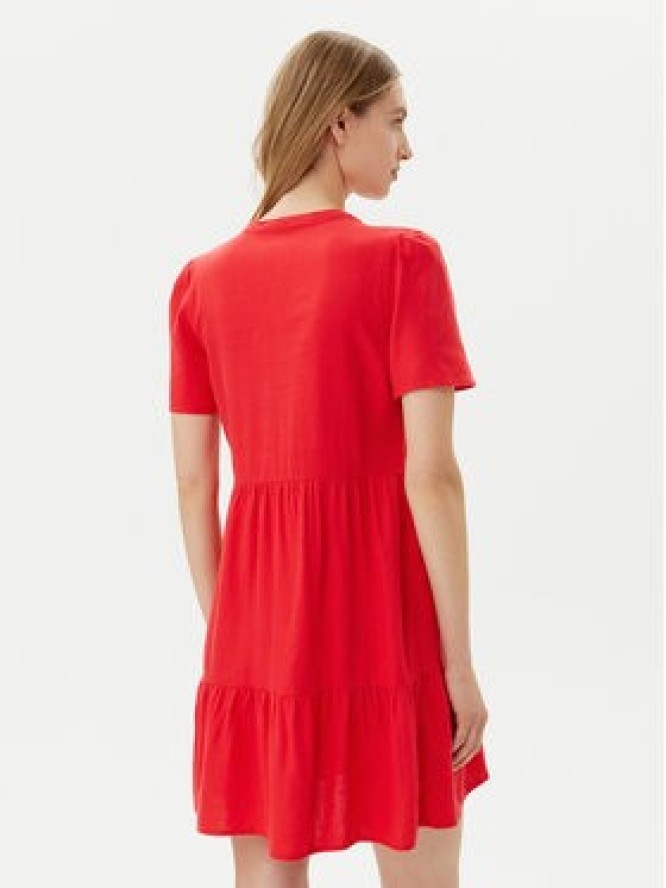 ONLY Sukienka letnia Tiri-Caro 15310970 Czerwony Regular Fit