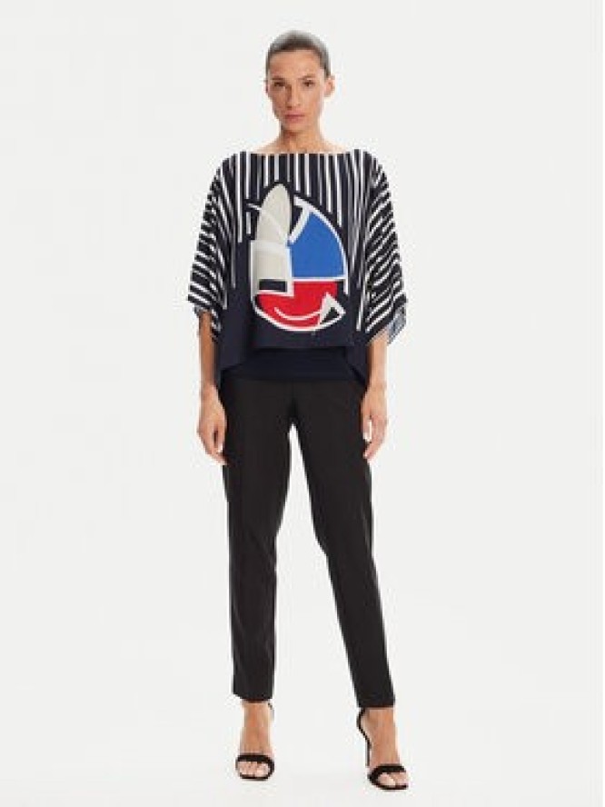 Joseph Ribkoff Bluzka 251180 Granatowy Relaxed Fit