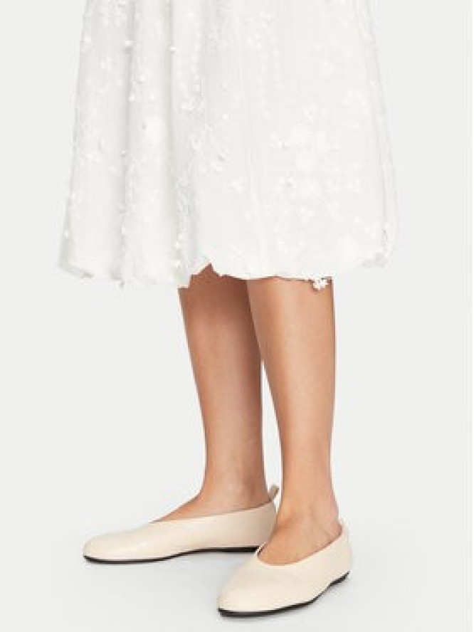 Munthe Spódnica trapezowa Fiamma 251122225125 Écru Regular Fit