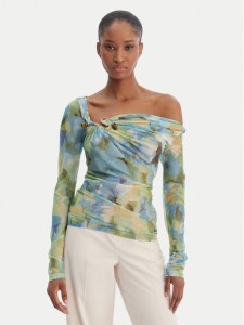 Bardot Bluzka Marisol 60306TB Zielony Slim Fit