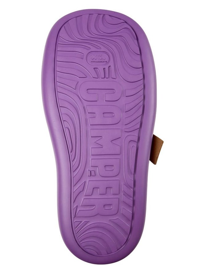Camper Skórzane baleriny w kolorze fioletowym z paskiem rozmiar: 39