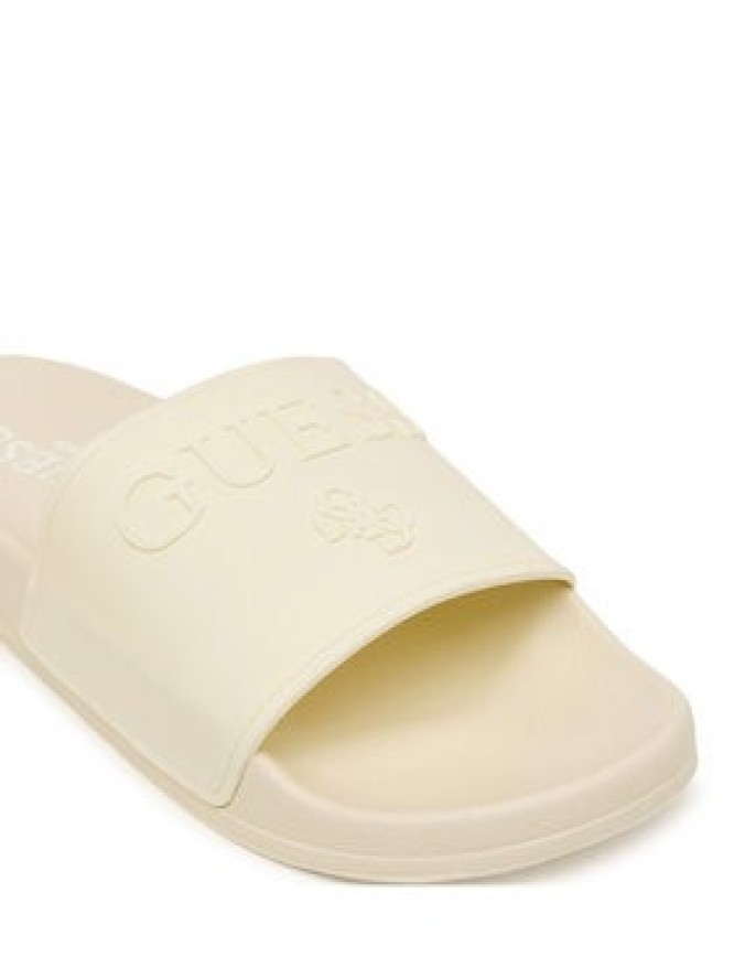 Guess Klapki E6GZ17 BB00F Kremowy