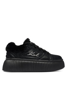 KARL LAGERFELD Sneakersy Kreeper Lo KL42312L Czarny