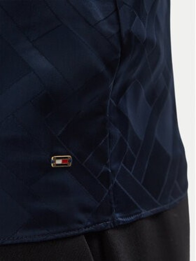 Tommy Hilfiger Bluzka WW0WW52238 Granatowy Regular Fit