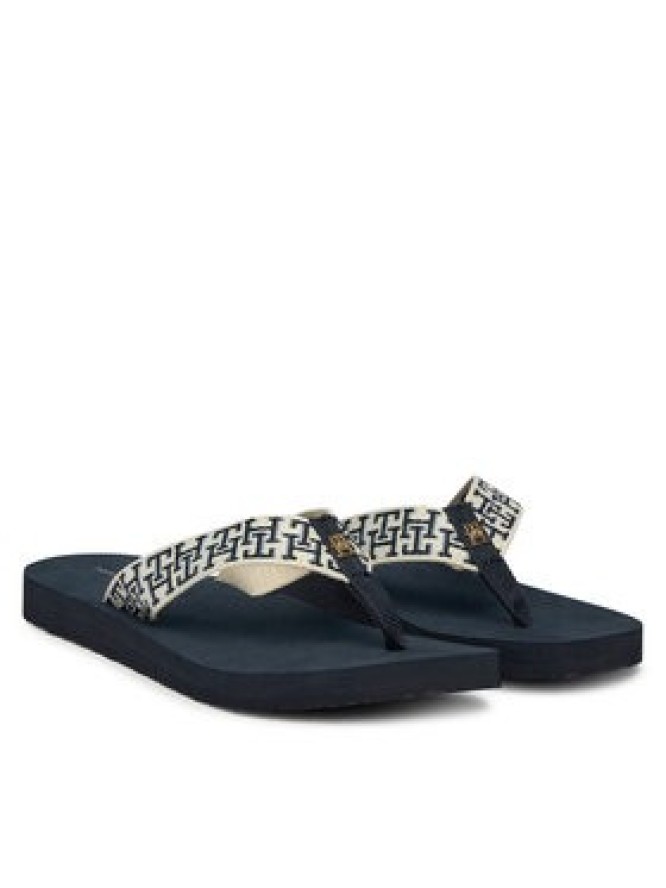 Tommy Hilfiger Japonki Th Corporate Sandal FW0FW09610 Granatowy