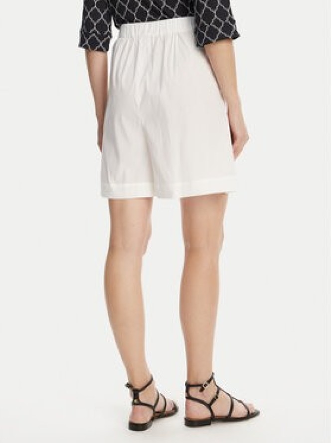 Max Mara Beachwear Bermudy Sultano 2516141019 Biały Relaxed Fit