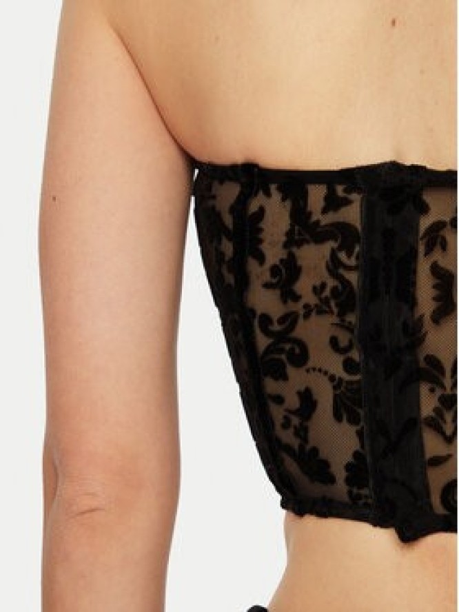 ACCESS FASHION Top 44-2235-362 Czarny Slim Fit