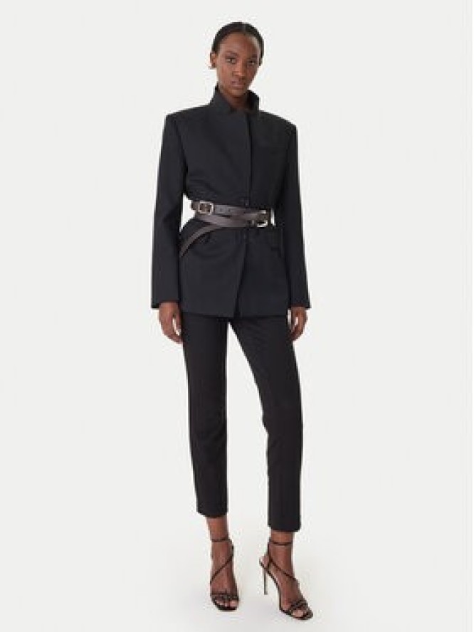 Patrizia Pepe Spodnie materiałowe 8P0823/A715-K103 Czarny Regular Fit