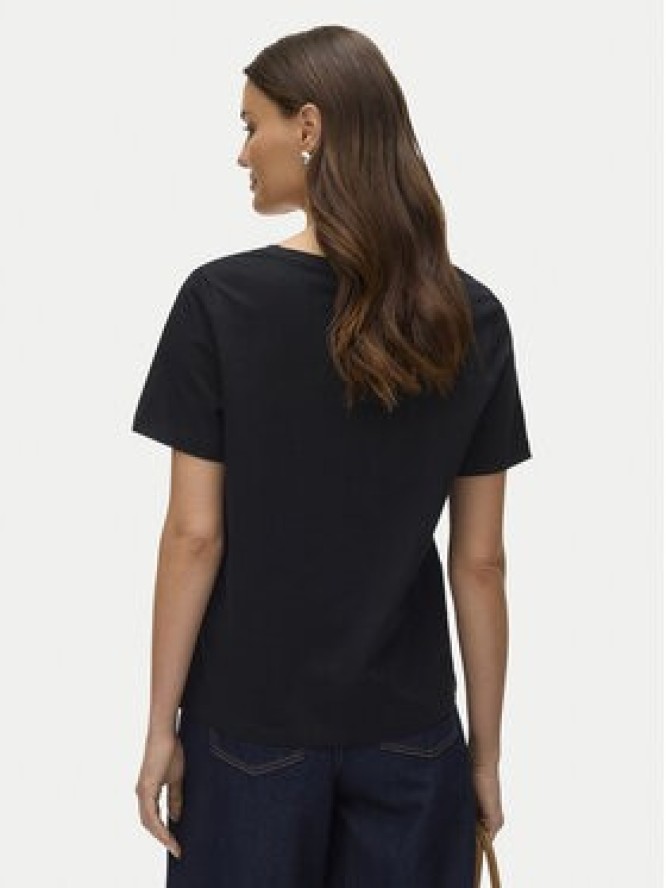 Vero Moda T-Shirt Paulina 10342926 Czarny Regular Fit