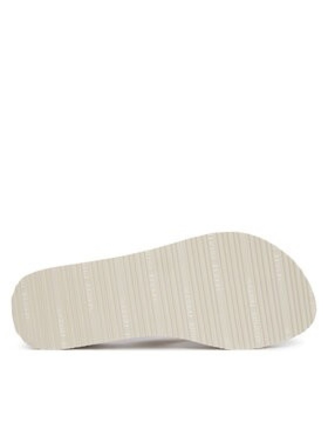 Tommy Hilfiger Japonki Monogram Mid Wedge Sandal FW0FW09419 Kremowy