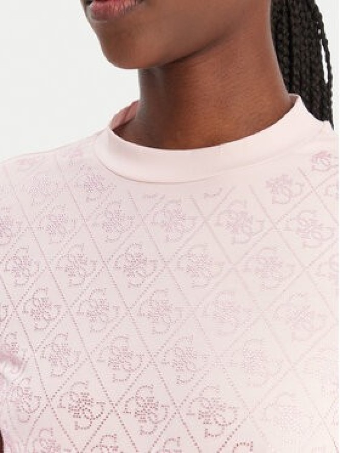 Guess T-Shirt W4BI26 J1314 Różowy Regular Fit