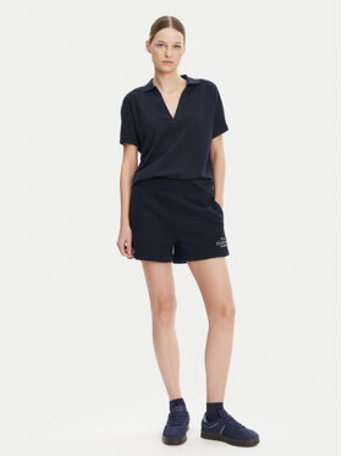 Tommy Hilfiger Polo WW0WW44512 Granatowy Relaxed Fit