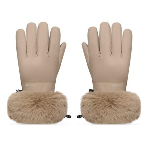 Rękawice narciarskie retro Siroko Langlauf Camel