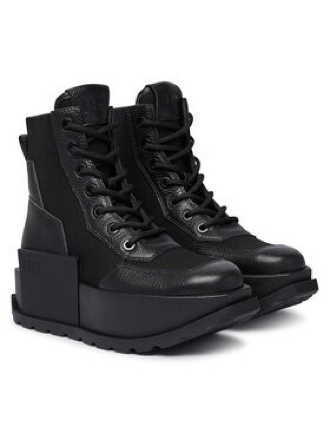 United Nude Trzewiki Roko Combat 1104501165 Czarny