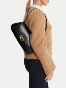 Calvin Klein Torebka Hardware Flap Shoulder Bag LV04F3146G Czarny