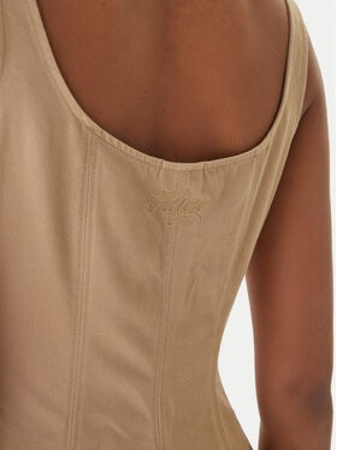 HUGO Sukienka codzienna Kademe 50559409 Beżowy Regular Fit