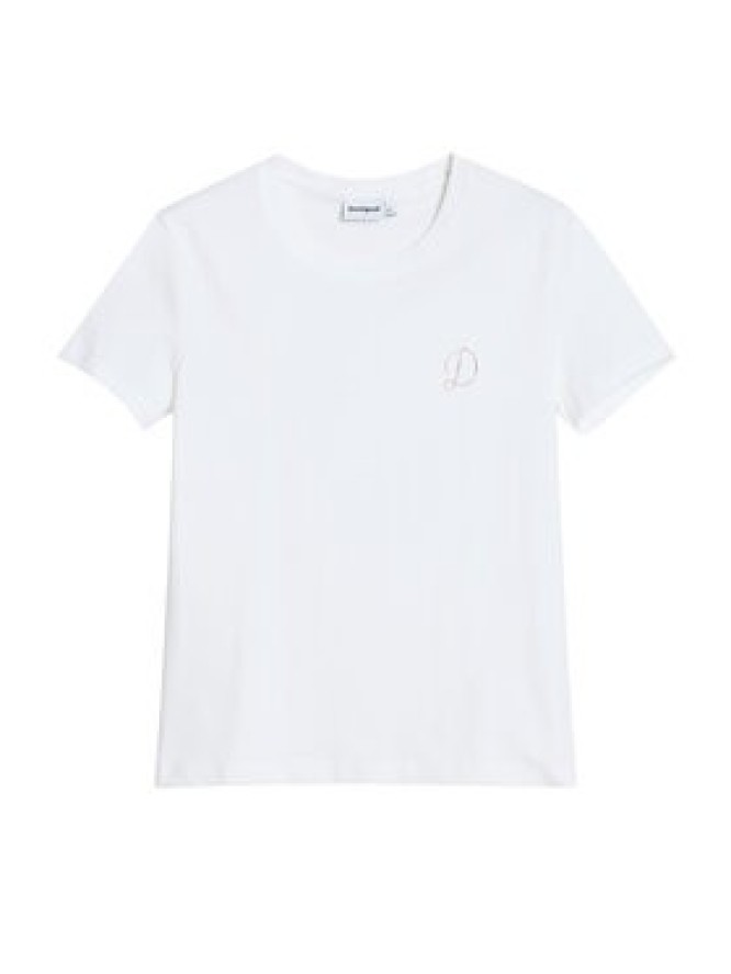 Desigual T-Shirt Amber 25WWTK07 Biały Regular Fit