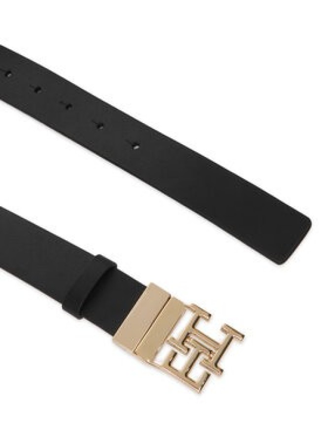Tommy Hilfiger Pasek Damski Th Logo 3.0 Rev Mono AW0AW18019 Czarny