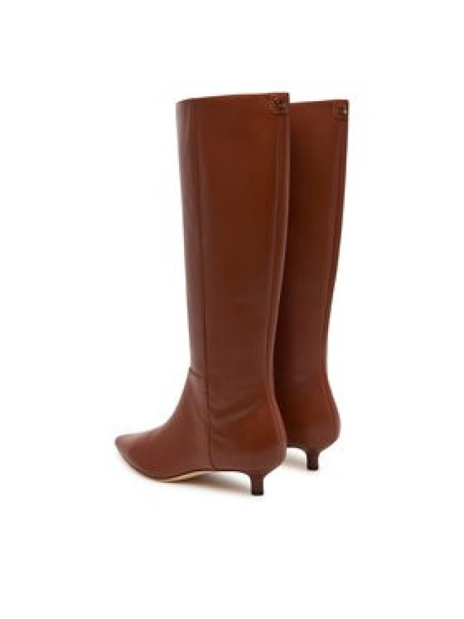 LAUREN RALPH LAUREN Kozaki Frncsa Tl Hl Bo Tal 802P15725002 Brązowy