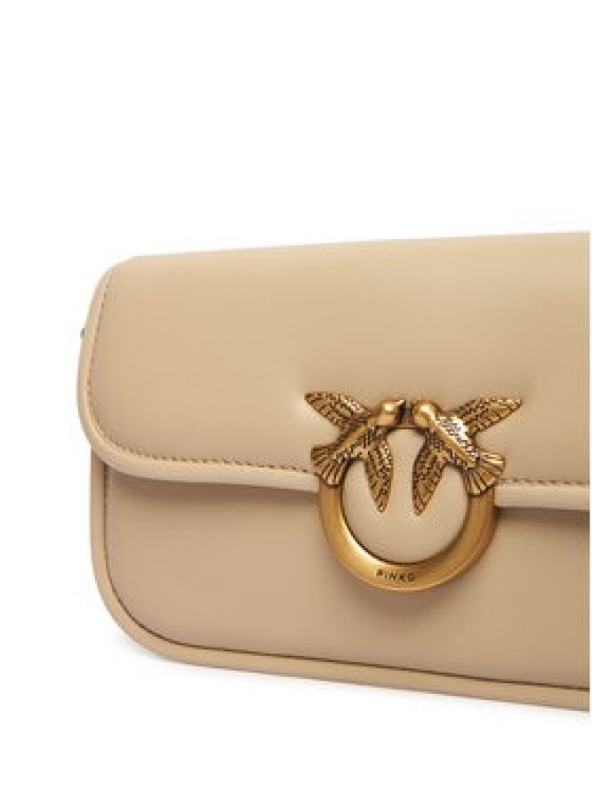 PINKO Torebka Love Box Baguette Al 25-26 PLTT 105083 A26L Beżowy
