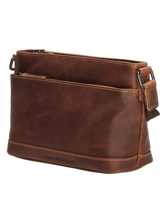 HIDE & STITCHES Skórzana torebka w kolorze jasnobrązowym - 21,5 x 14 x 6,5 cm rozmiar: onesize