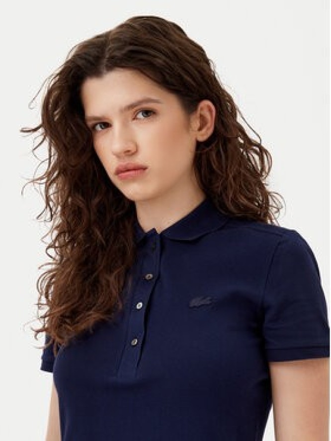 Lacoste Sukienka codzienna EF5473 Granatowy Slim Fit
