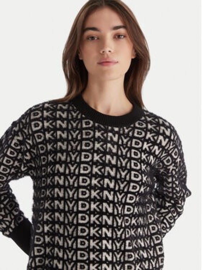 DKNY Sweter P5MSAX92 Czarny Regular Fit