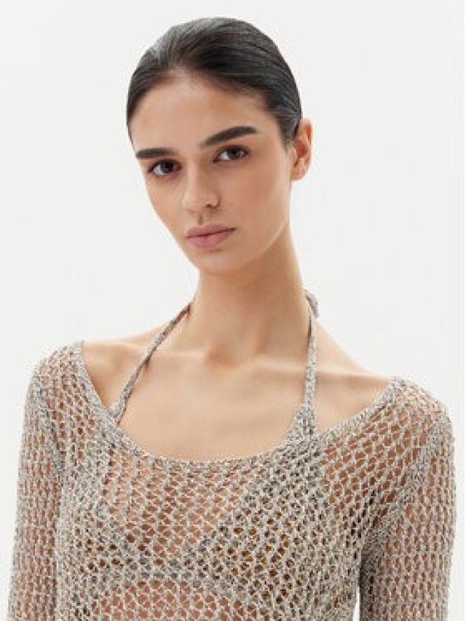 PINKO Sweter Denali 104749 A2FB Szary Regular Fit